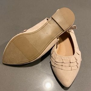 Torrid Nude Sling Back Flat 9 Wide